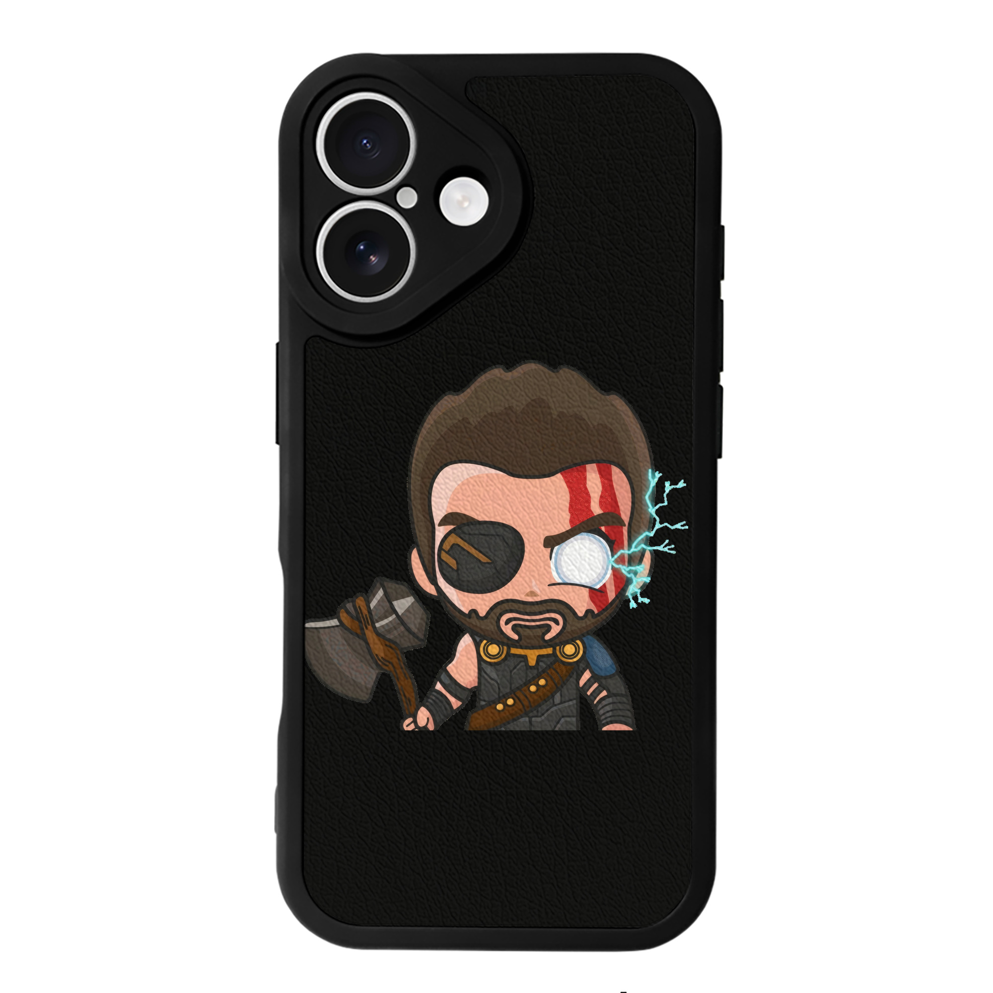 （画像用） アベンジャーズ The Avengers 【iPhone 16シリーズ対応】シリコンスマホケース（レザー調） 材質：シリコン